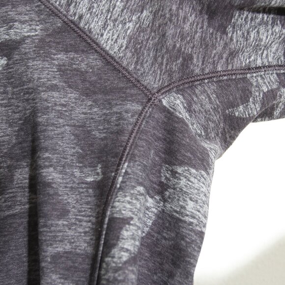 Lululemon Warm Stabilizer 1/2 Zip Hoodie Pullover Incognito Camo HTR Black Rulu - Picture 6 of 13